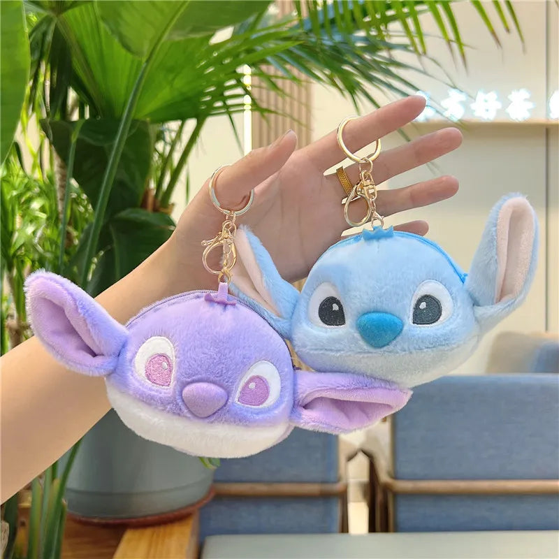Big Head Stitch Coin Purse Keychain