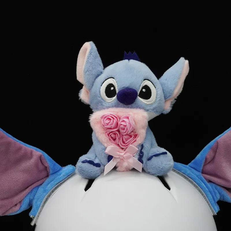 Stitch Bloom Ready Plush Keychain
