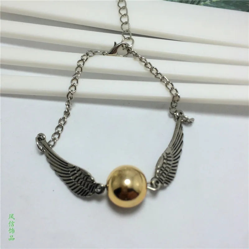 Golden Snitch Dual-Tone Winged Bracelet