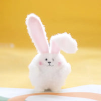 Fluffy Lop-Eared Bunny Plush Keychain