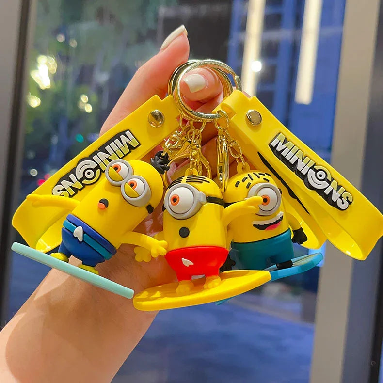 Minions Beach Fun 3D Keychain