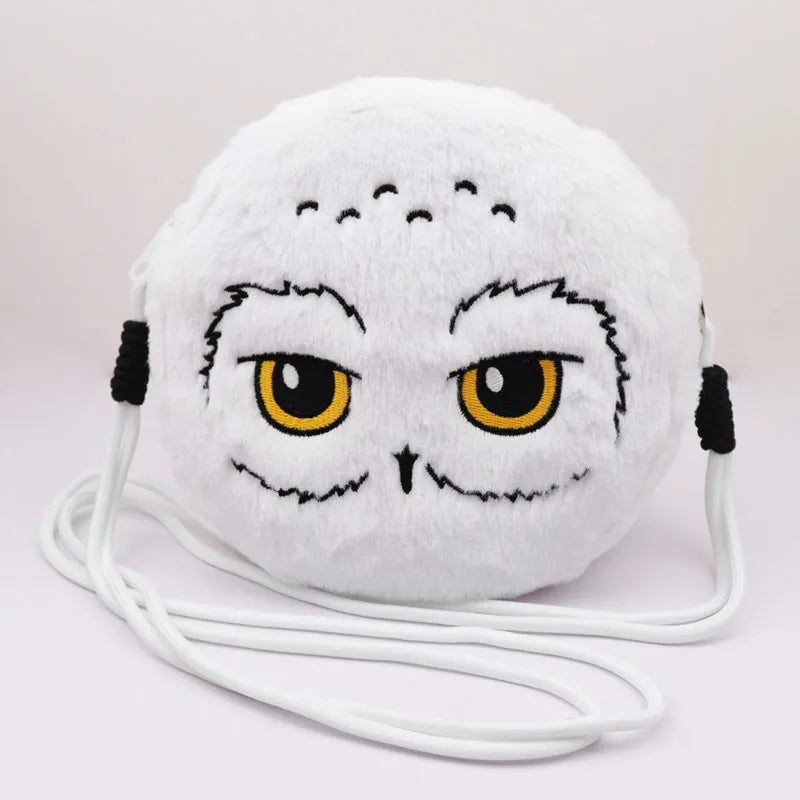 Hedwig Snowy Owl Plush Crossbody Sling Bag