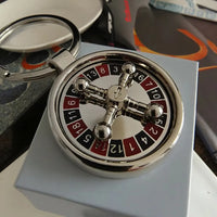 Casino Royale Roulette Wheel Fidget Keychain