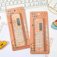 Capybara Joy 2 in 1 Ruler & Calculator