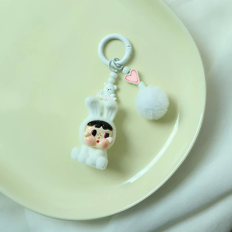 Cry Baby Velvet Tears Flocked Keychain