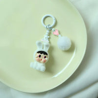 Cry Baby Velvet Tears Flocked Keychain
