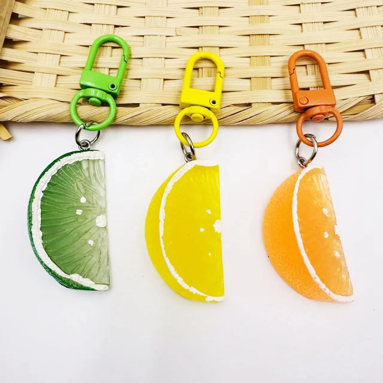 Forbidden Fruit Realistic Slice Keychain
