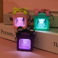 Luminous Gift Box Gummy Bear LED Keychain