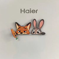 Zootopia Nick & Judy Acrylic Refrigerator Magnets