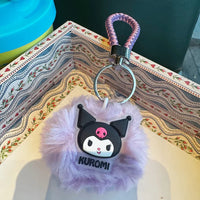 Sanrio Fluffy Pom Pom Keychain