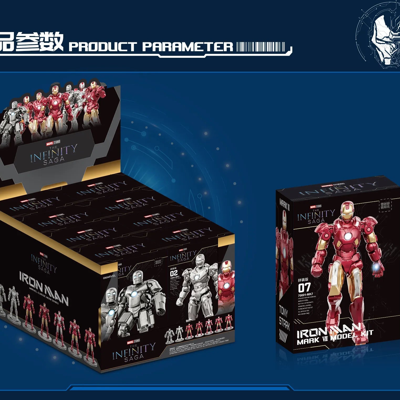 Iron Man Iron Legion Blind Box Figurines (7 cm)