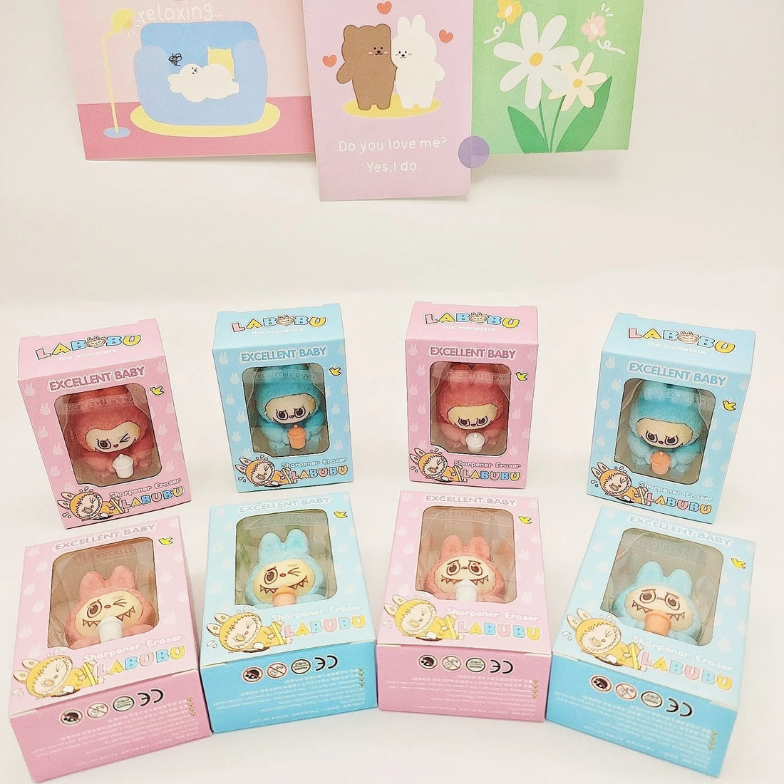 Labubu Milky Mischief Eraser & Sharpener