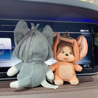 Monchichi Tom & Jerry Plush Keychain