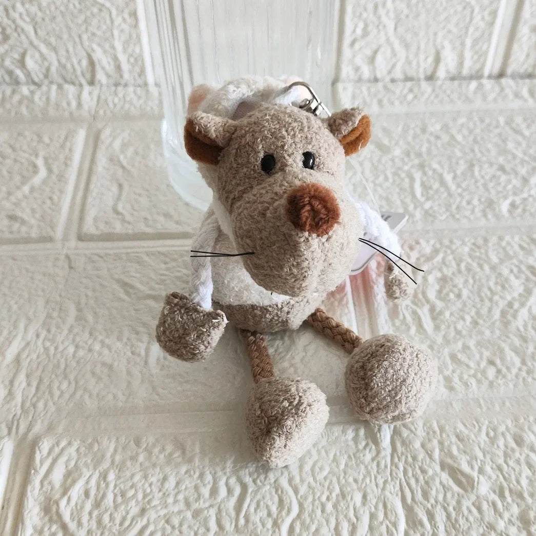 Wolf as Sheep Plush Keychain