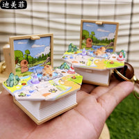 Pop-up Chill Capybara Folding Keychain