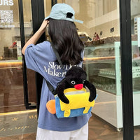 Fuzzy Pingu Pal Plush Backpack