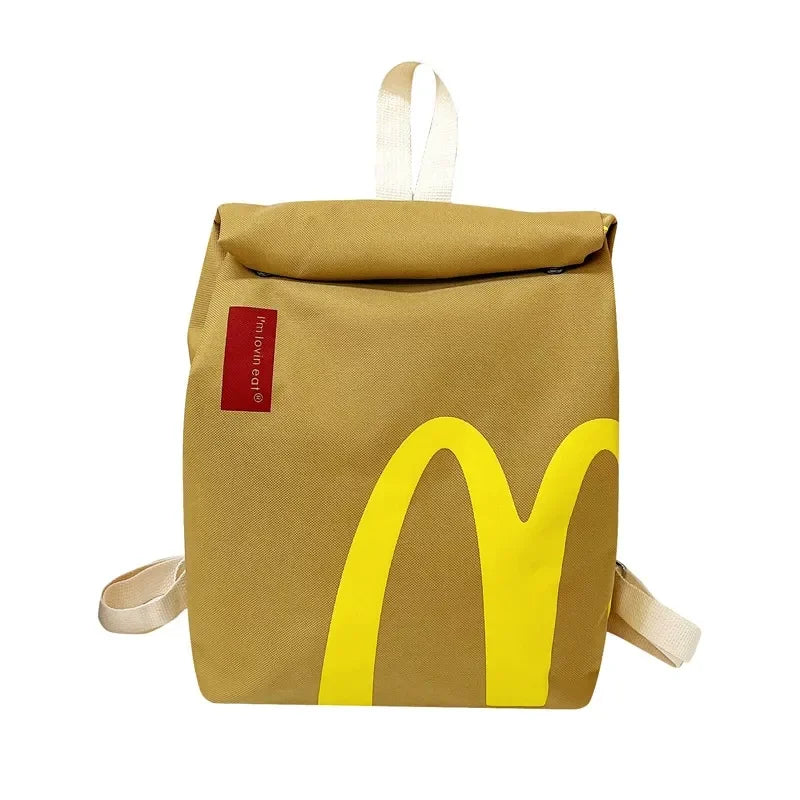 Cute McDonald's Vintage Canvas Backpack
