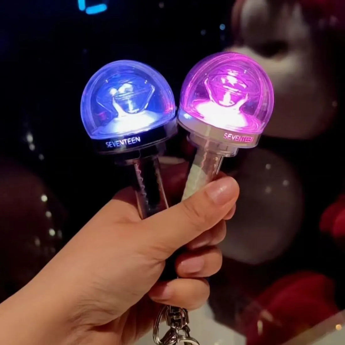 SEVENTEEN Carat Bong Ver.3 Mini Lightstick Keychain