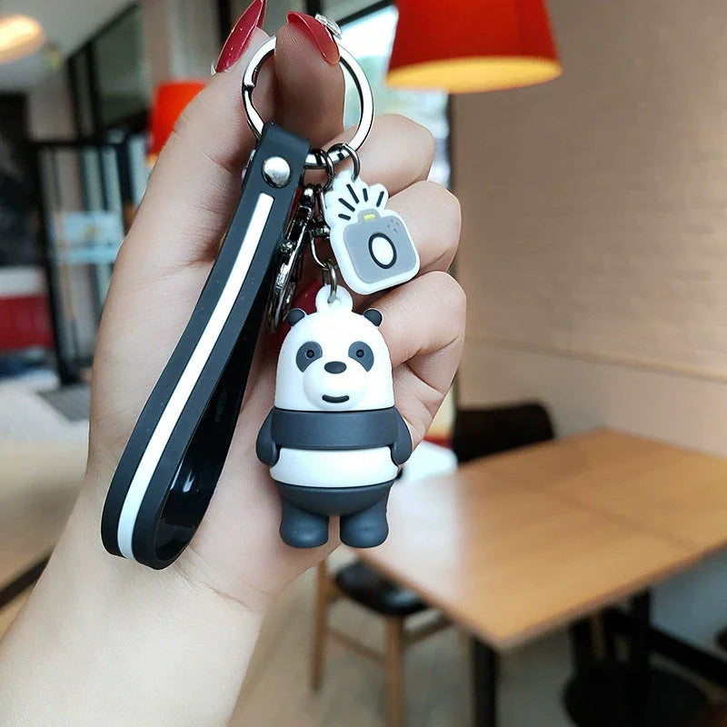 We Bare Bears Zebra Stripes Keychain