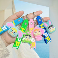 Cry Baby Happy Power Keychain