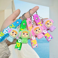 Cry Baby Happy Power Keychain