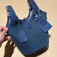 PRL Raffia Mini Basket Bag