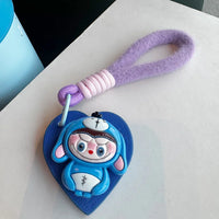 Labubu Cosplay Heart Keychain