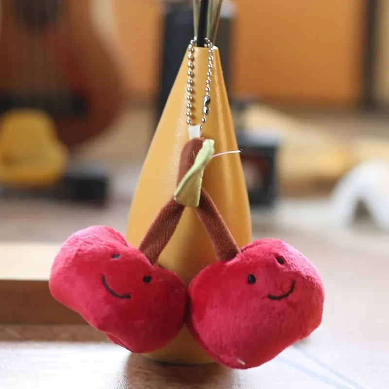 JC Velvety Dual Cherry Pluck Keychain
