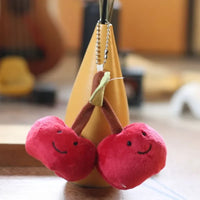 JC Velvety Dual Cherry Pluck Keychain
