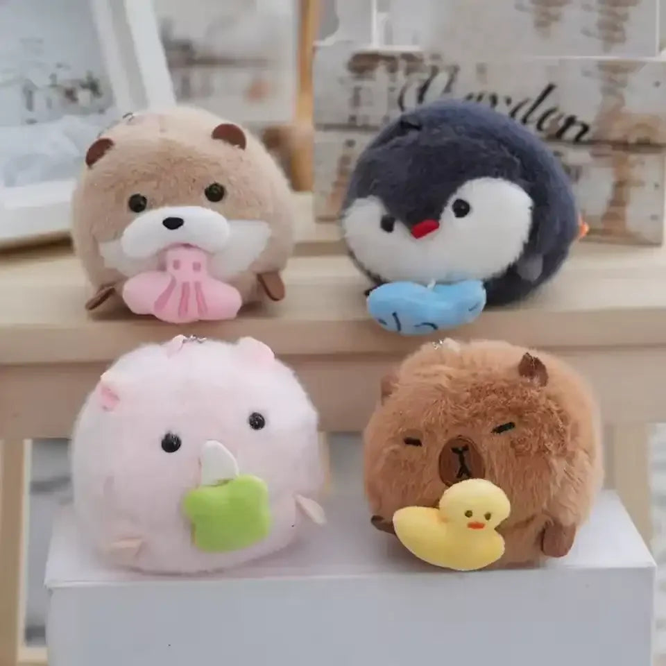 Adorable Critter Crew Plush Keychain