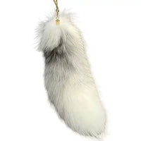 Faux Fur Fox Tail Keychain