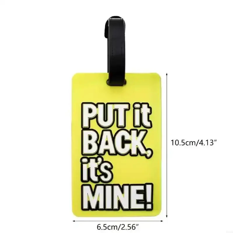 Trendy Travel Themed Luggage Tags