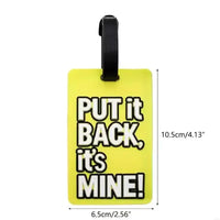 Trendy Travel Themed Luggage Tags