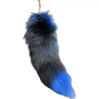 Faux Fur Fox Tail Keychain
