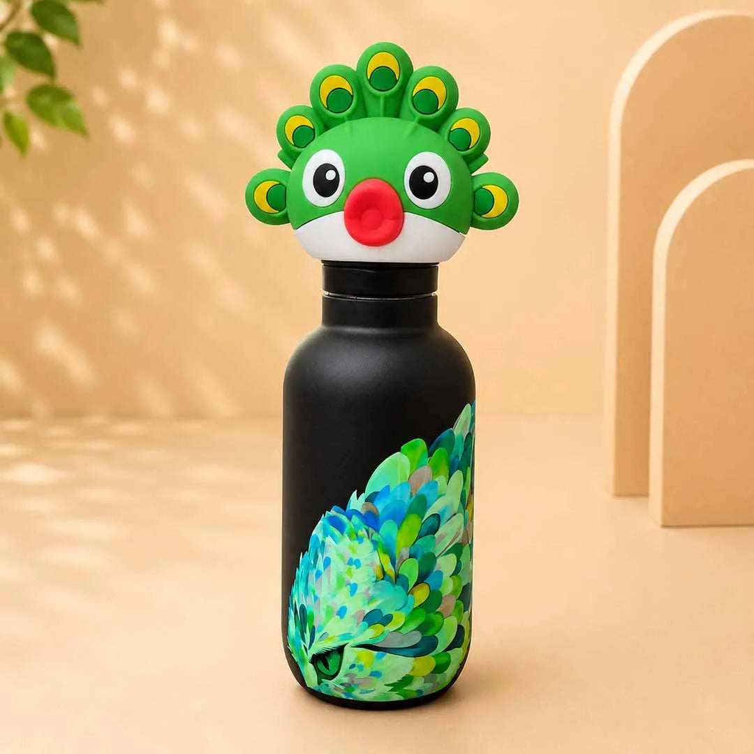 Afresh 365 3D Animal Head Double-Wall Insulated Bottle