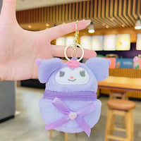 Sanliou Blushing Bow Purse Keychain