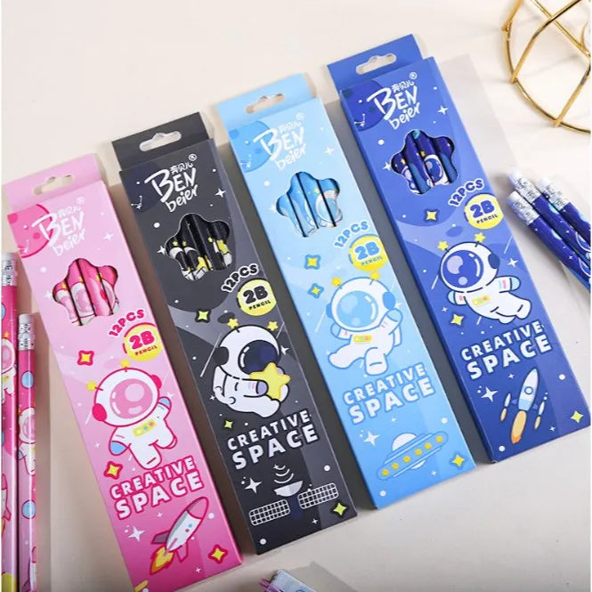 AstroSketch Creative Space Pencil Set (12 Pcs)