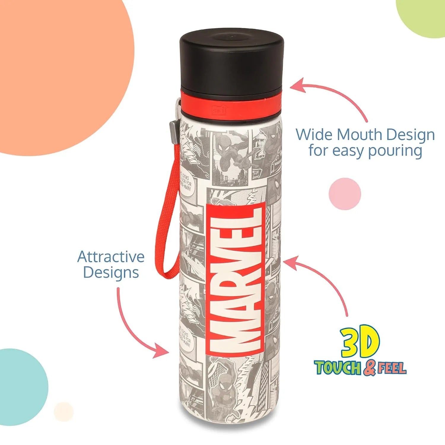 Marvel Comic Edition SS UV Water Bottle (900 ml)