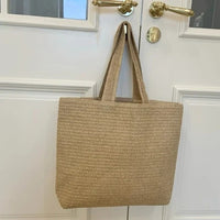 DLuxe Woven Raffia Tote Bag