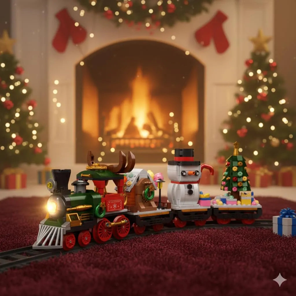 Christmas Train Building Blocks Kit