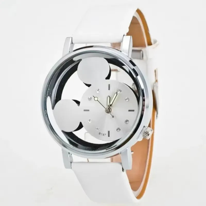 Large Dial Mickey Silhouette Fashion Watch