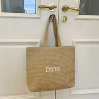 DLuxe Woven Raffia Tote Bag