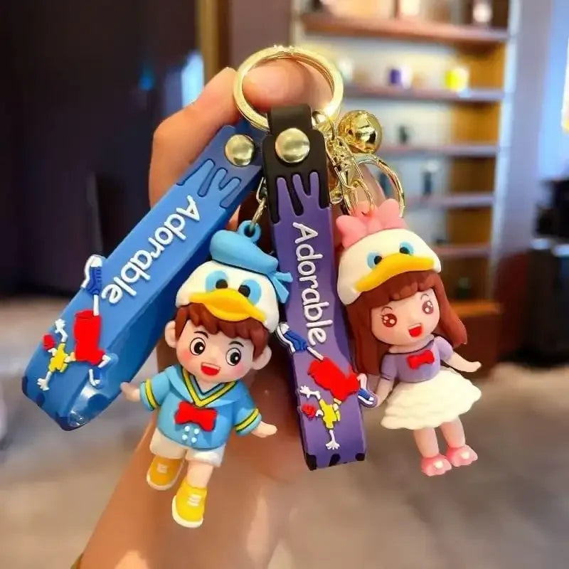 Cartoon Cosplay Duck Duo Keychain