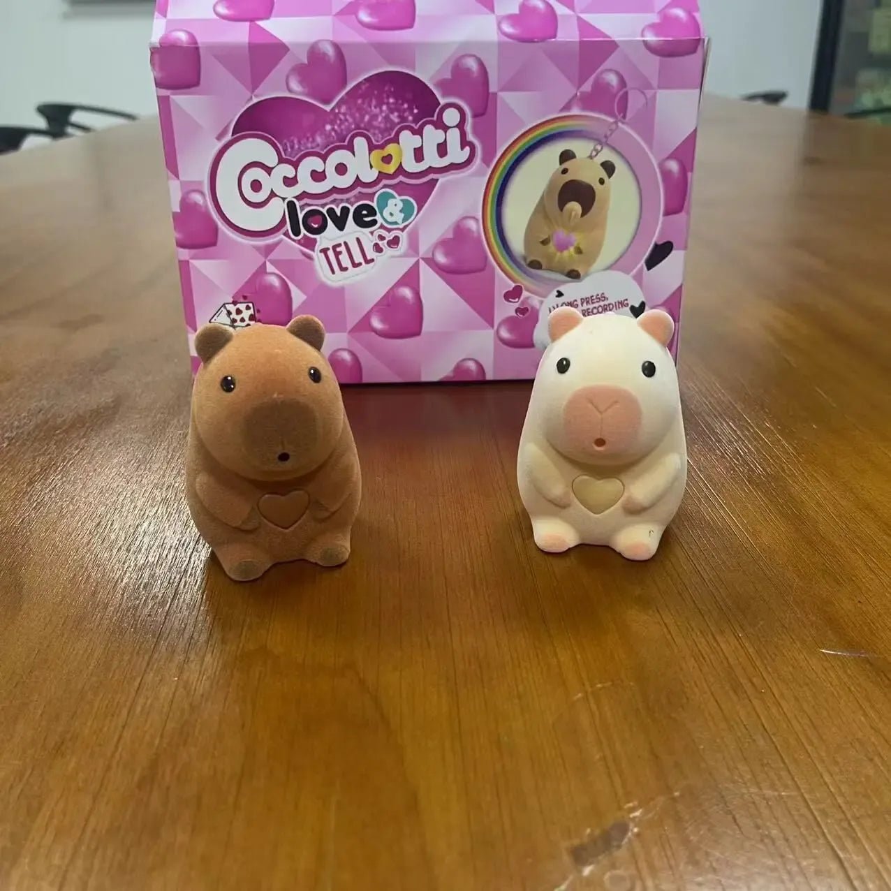 Capybara Love & Tell Pacifier Charm Keychain