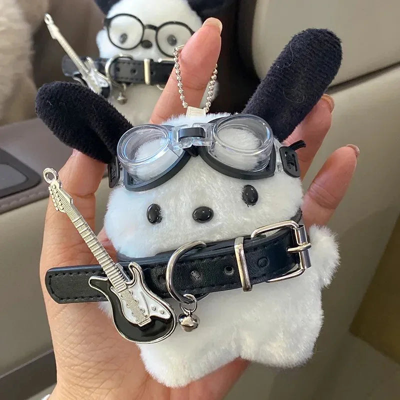 Pochacco Punk Pup Plush Keychain
