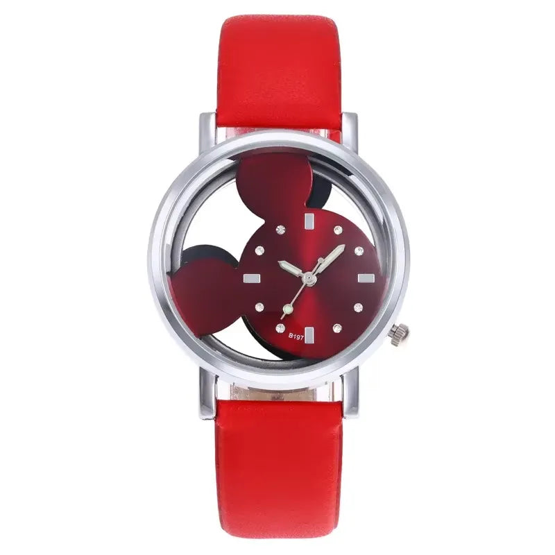 Large Dial Mickey Silhouette Fashion Watch