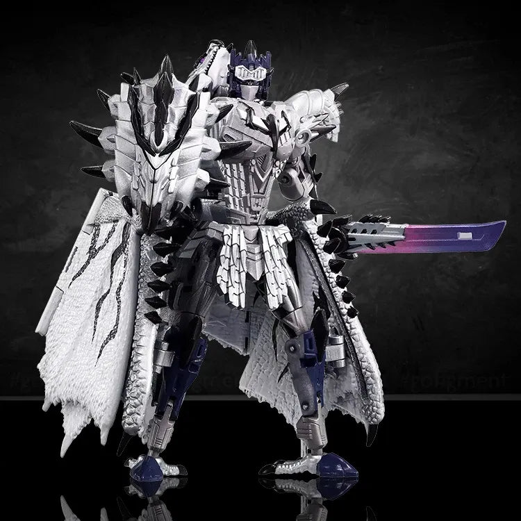 Transformers Synergenex Silver Wyvern Rathalos Dragon Figure