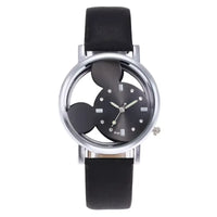 Large Dial Mickey Silhouette Fashion Watch