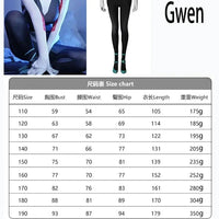 Spider Gwen Anime Full Body Costume