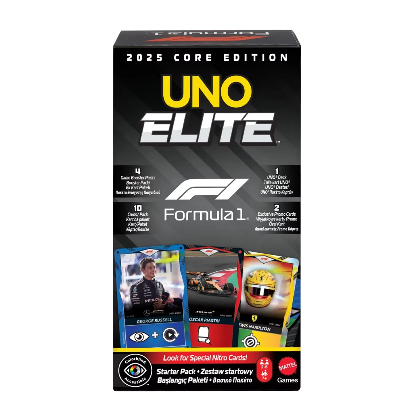 UNO Elite Formula 1 Core Edition Card Game